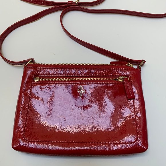 Cole Haan Red Patent Crossbody Bag - Picture 1 of 5